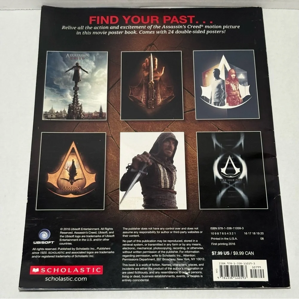 Scholastic Ubisoft Assassin’s Creed Movie Poster Book
